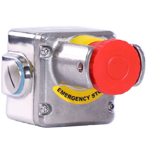 stainless steel e stop enclosure|explosion proof emergency stop station.